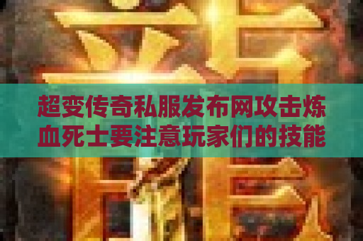 超变传奇私服发布网攻击炼血死士要注意玩家们的技能组合